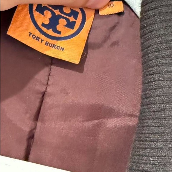 Tory Burch 'Sacher' Brown  Distressed Jacket - Picture 5 of 6
